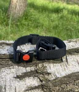 Obroża parciana regulowana  20 mm